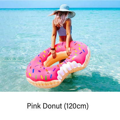 Pink Donut Pool Float