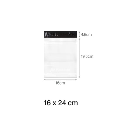 16 x 24cm Poly Mailer with Pocket (100pcs)