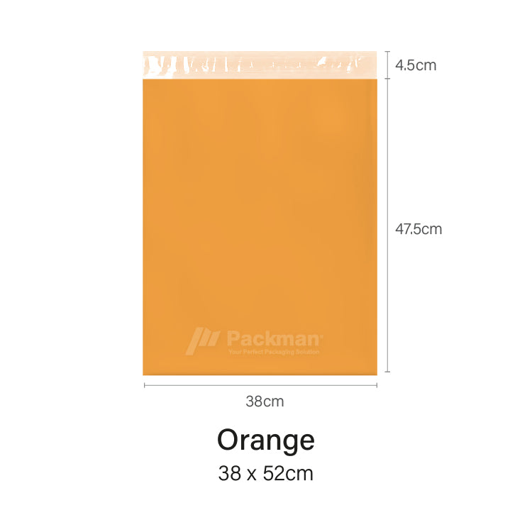 38 x 52cm Orange Poly Mailer (100pcs)