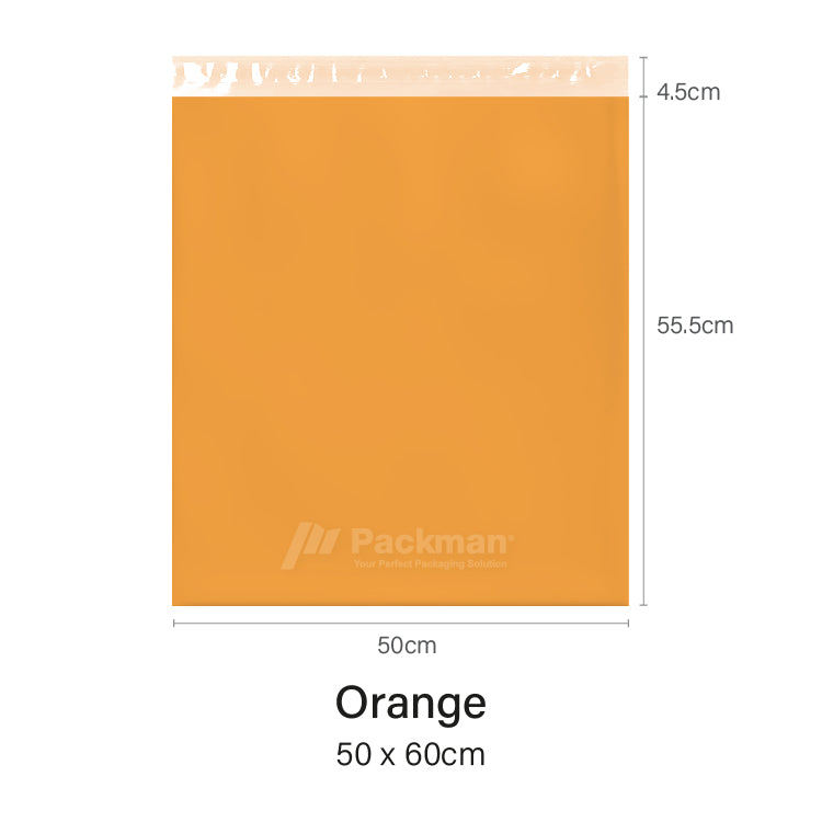50 x 60cm Orange Poly Mailer (100pcs)