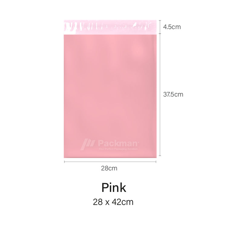 28 x 42cm Pink Poly Mailer (100pcs)