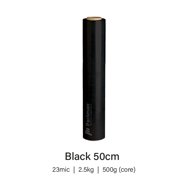 50cm Black Stretch Wrap