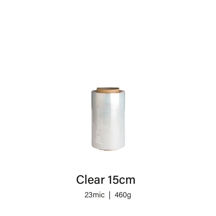 15cm Clear Stretch Wrap (3 Rolls)