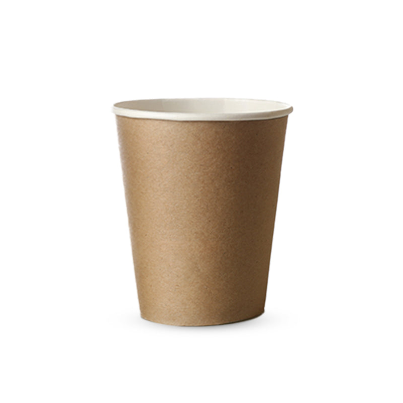 12oz Brown Single Wall Paper Cup