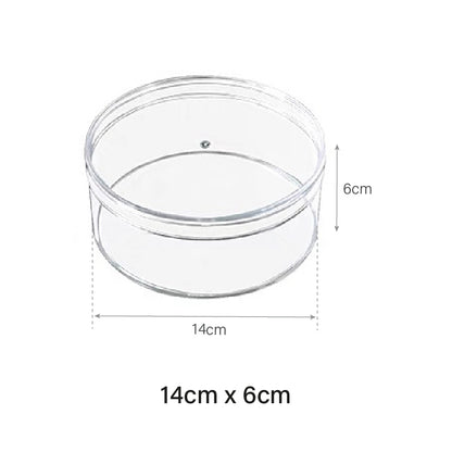 14 x 6cm Clear Plastic Jar (120pcs)