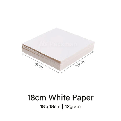 18cm White Square Burger paper