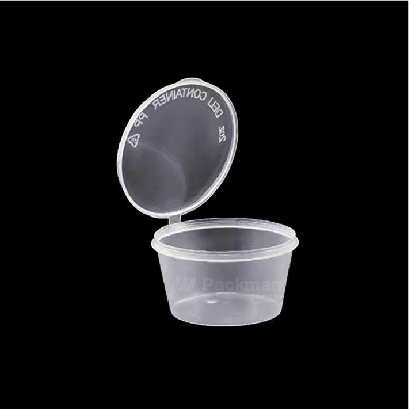 2oz Plastic Sauce Cup with Lid