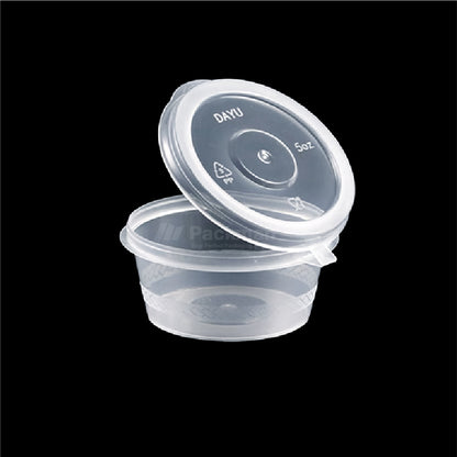 5oz Plastic Sauce Cup with Lid