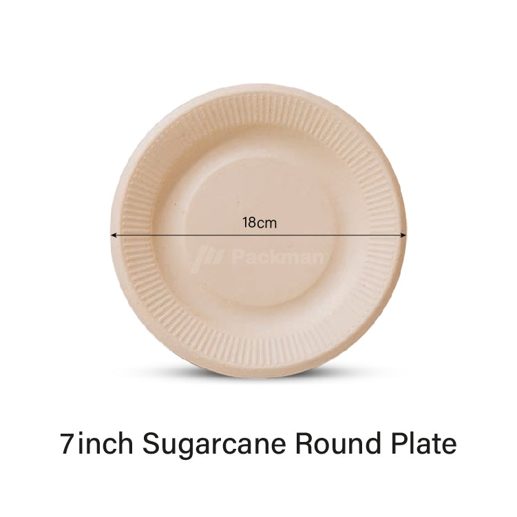 7 inch Sugarcane Plate