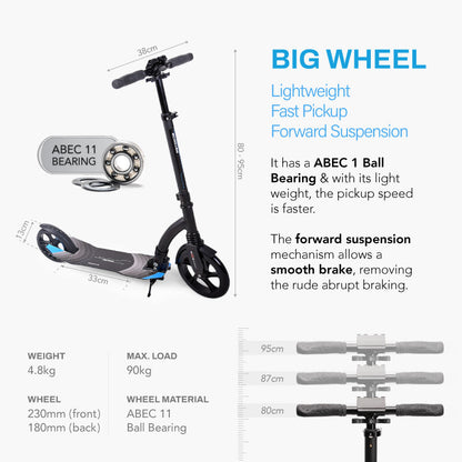 Big Wheel Scooter (White)