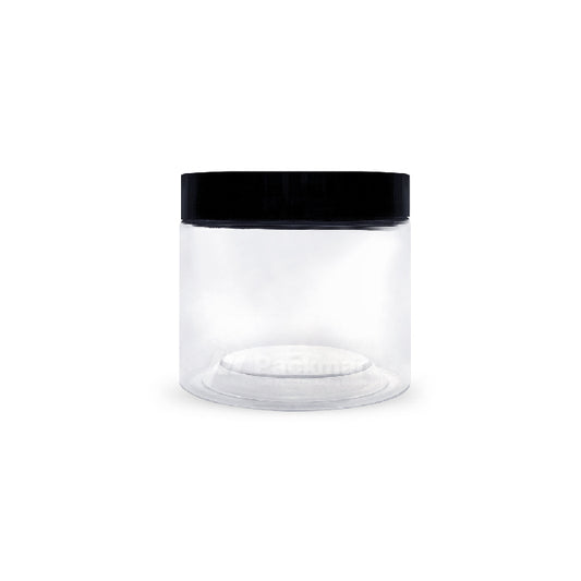 10 x 8cm Black Plastic Jar (9pcs)