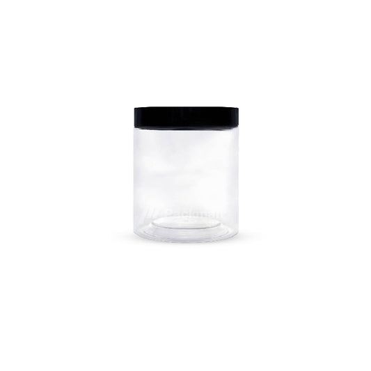 6.5 x 8cm Black Plastic Jar (9pcs)