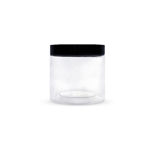 8.5 x 8.5cm Black Plastic Jar (9pcs)