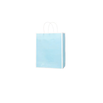 21 x 11 x 27cm Blue with White Border Paper Bag (10pcs)