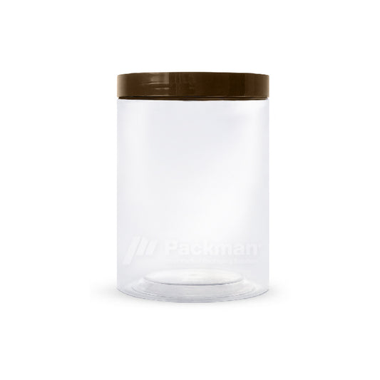 10 x 15cm Brown Plastic Jar (6pcs)