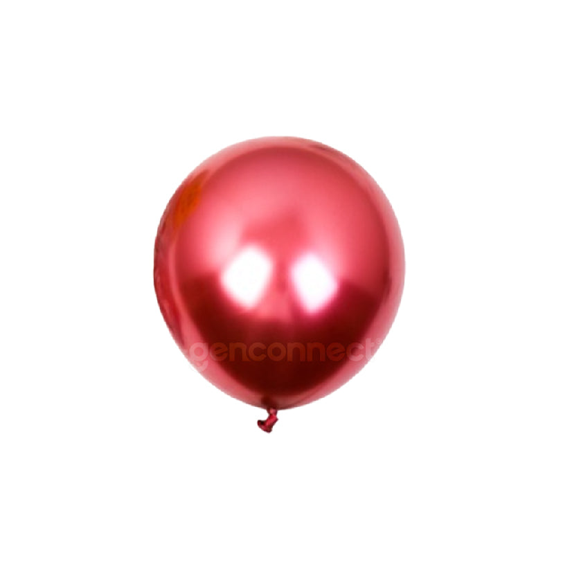 Metallic Chrome Red Balloon (10pcs)