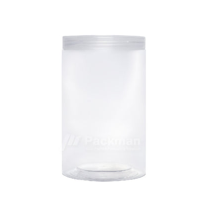 10 x 18cm Clear Plastic Jar (6pcs)