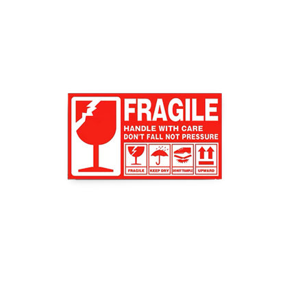 9 x 5cm Fragile Sticker