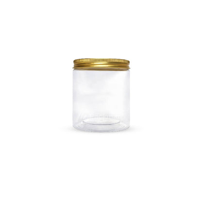 6.5 x 8cm Gold Plastic Jar (9pcs)