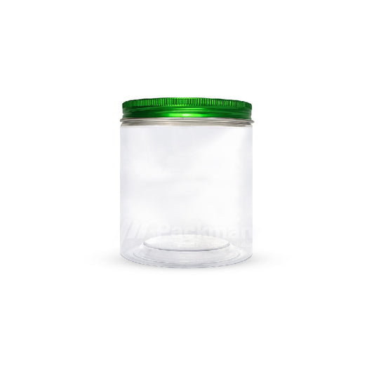 8.5 x 10cm Green Plastic Jar (6pcs)