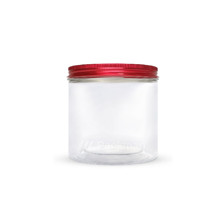 10 x 10cm Red Plastic Jar (9pcs)