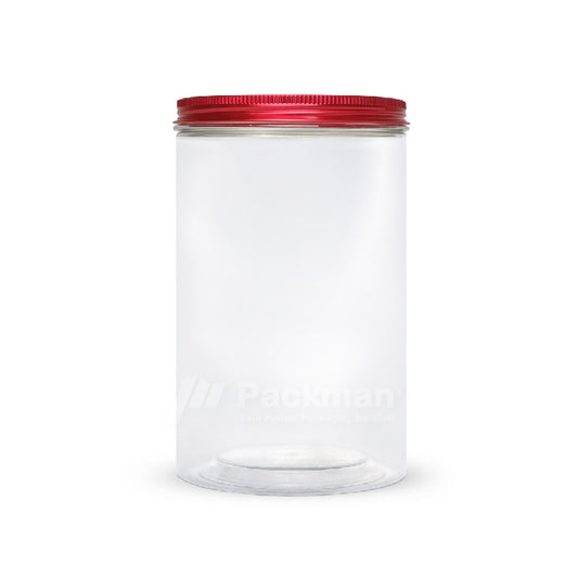 10 x 18cm Red Plastic Jar (6pcs)