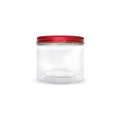 10 x 8cm Red Plastic Jar (9pcs)