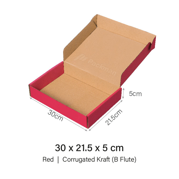 30 x 20.5 x 5cm Red Mailing Box