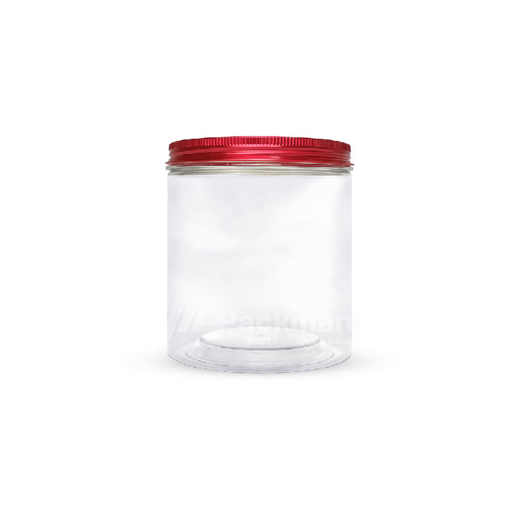 8.5 x 10cm Red Plastic Jar (6pcs)
