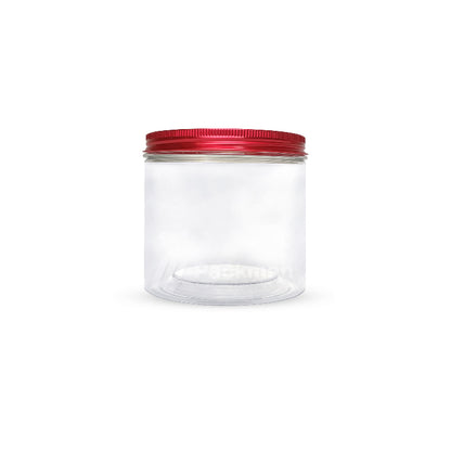 8.5 x 8.5cm Red Plastic Jar (9pcs)