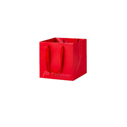 15 x 15 x 15cm Square Red Paper Bag (10pcs)