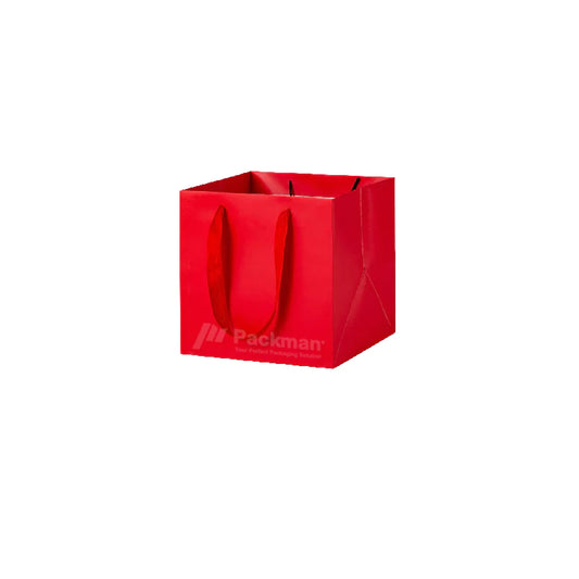 15 x 15 x 15cm Square Red Paper Bag (10pcs)