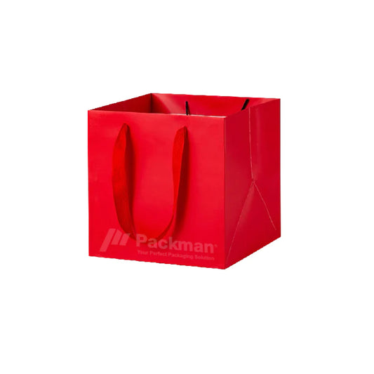 30 x 30 x 30cm Square Red Paper Bag (10pcs)