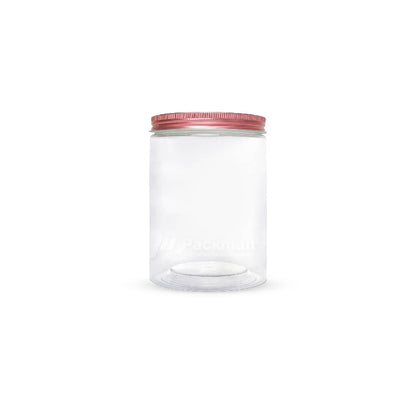 6.5 x 10cm Rose Gold Plastic Jar (9pcs)