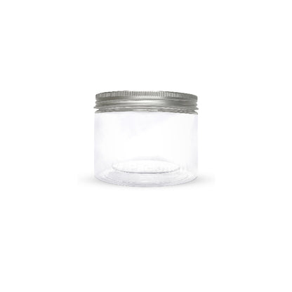 8.5 x 6.5cm Silver Plastic Jar (9pcs)