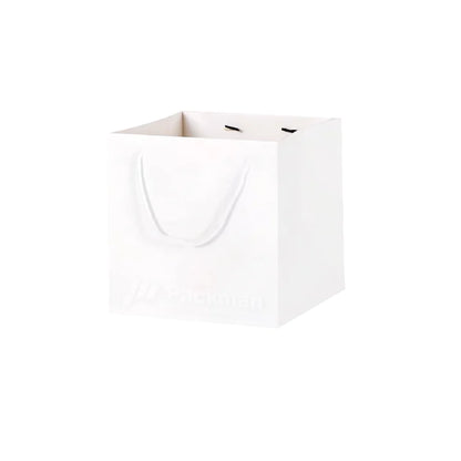 30 x 30 x 30cm Square White Paper Bag (10pcs)