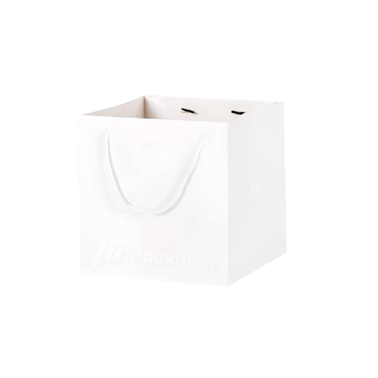 35 x 35 x 35cm Square White Paper Bag (10pcs)