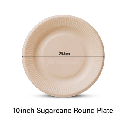 10 inch Sugarcane Plate