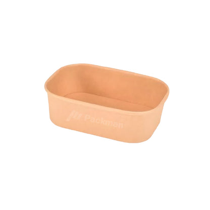 750ml Kraft Rectangular Food Tub (50pcs)