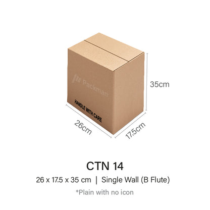 CTN 14 - 26 x 17.5 x 35cm  (5pcs)
