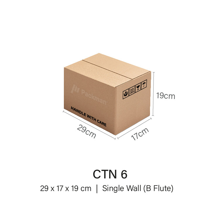 CTN 6 - 29 x 17 x 19cm (20pcs)