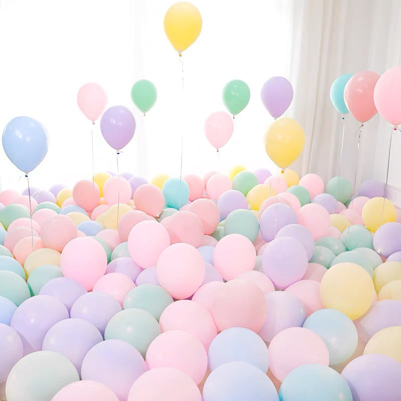 Random Mix Colour Macaron Balloon (10pcs)
