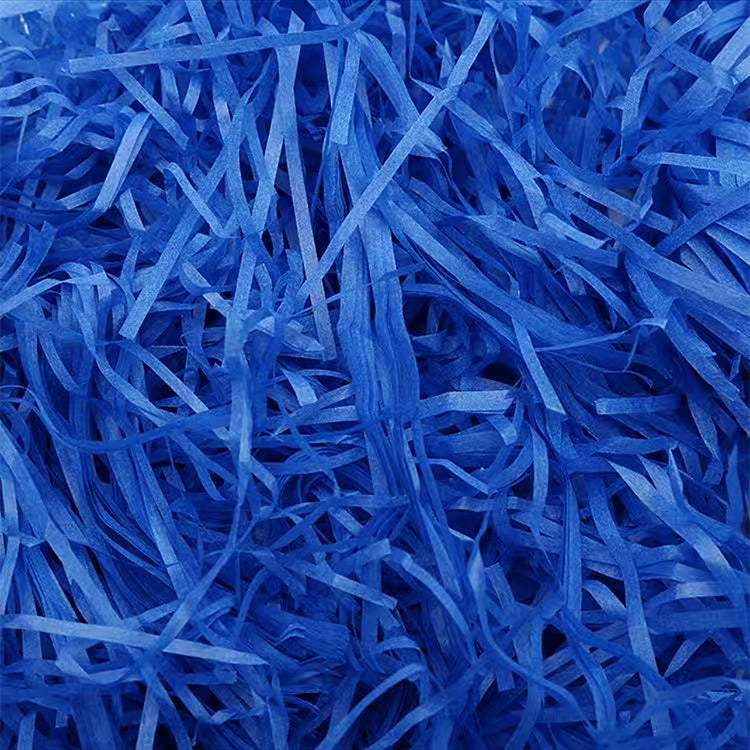 Royal Blue Raffia Shredded Paper