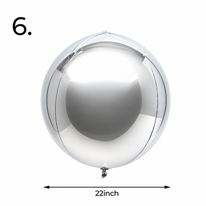 Chrome Round Foil Balloon