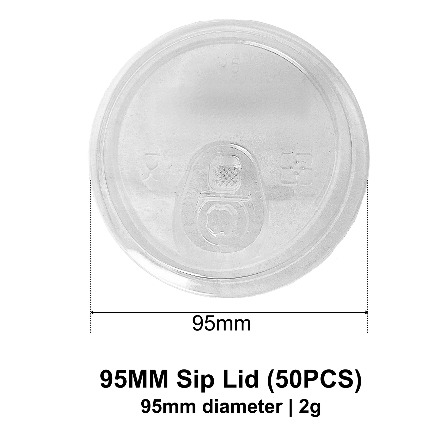 95mm PP U Cup - 16oz (50PCS)