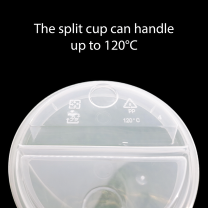 98mm Split PP Hard Cup With LID Set - 24oz (20 pcs)