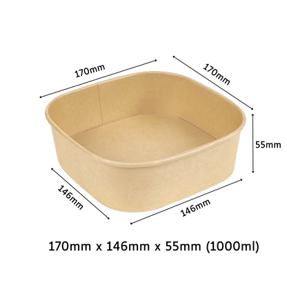 Square Kraft Bowl 