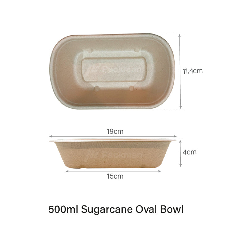 Sugarcane Oval Bowl