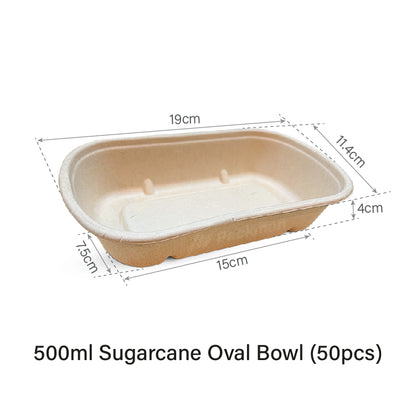Sugarcane Oval Bowl