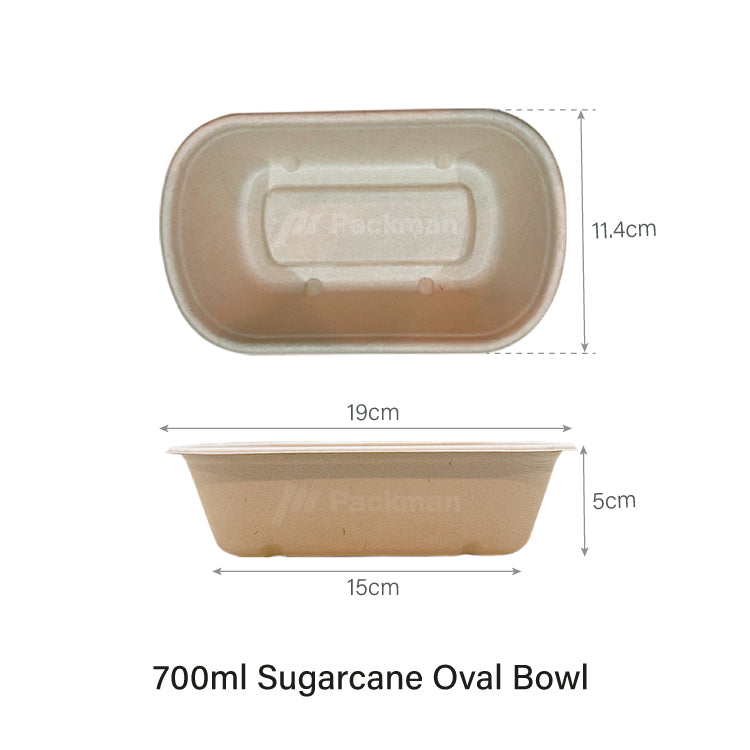 Sugarcane Oval Bowl